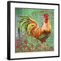 JP1183_Le Rooster-A-Jean Plout-Framed Giclee Print