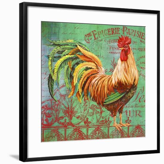 JP1183_Le Rooster-A-Jean Plout-Framed Giclee Print