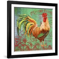 JP1183_Le Rooster-A-Jean Plout-Framed Giclee Print