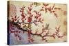 JP1451-Butterfly Blossoms-Asian-Jean Plout-Stretched Canvas