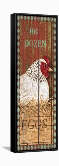 JP1490-Hen-Jean Plout-Framed Stretched Canvas