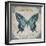 JP2155_Bleu Papillon-C-Jean Plout-Framed Giclee Print