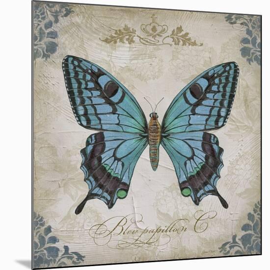 JP2155_Bleu Papillon-C-Jean Plout-Mounted Giclee Print