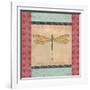 JP2198_Green Dragonfly-Jean Plout-Framed Giclee Print