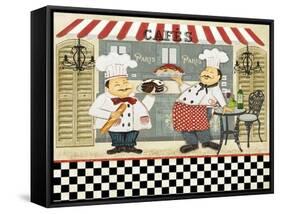 JP2279-French Cafe Chefs-Jean Plout-Framed Stretched Canvas