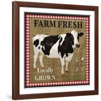 JP2381_Farm Fresh-Cow-Jean Plout-Framed Giclee Print