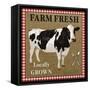 JP2381_Farm Fresh-Cow-Jean Plout-Framed Stretched Canvas