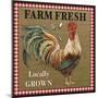 JP2382_Farm Fresh-Rooster-Jean Plout-Mounted Giclee Print