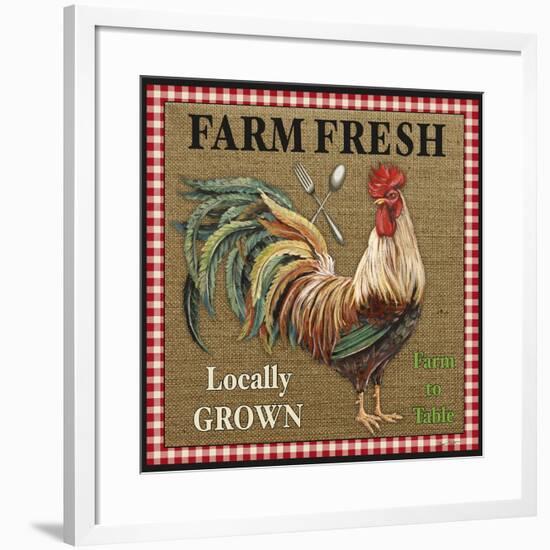 JP2382_Farm Fresh-Rooster-Jean Plout-Framed Giclee Print