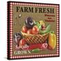 JP2385_Farm Fresh-Veggies-Jean Plout-Stretched Canvas