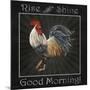 JP2617_Good Morning Rooster-Jean Plout-Mounted Giclee Print