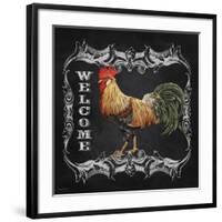 JP2618_Welcome Rooster-Jean Plout-Framed Giclee Print