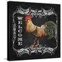 JP2618_Welcome Rooster-Jean Plout-Stretched Canvas