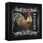 JP2619_Welcome Rooster-Jean Plout-Framed Stretched Canvas