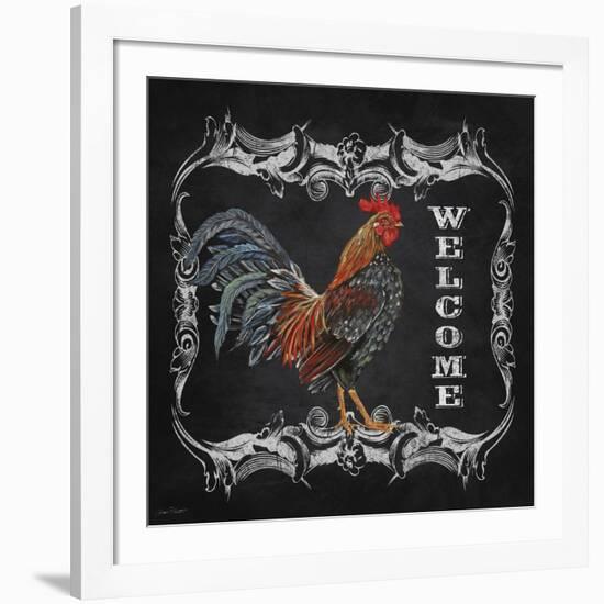 JP2621_Welcome Rooster-Jean Plout-Framed Giclee Print