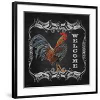 JP2621_Welcome Rooster-Jean Plout-Framed Giclee Print