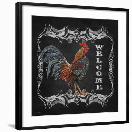 JP2621_Welcome Rooster-Jean Plout-Framed Giclee Print