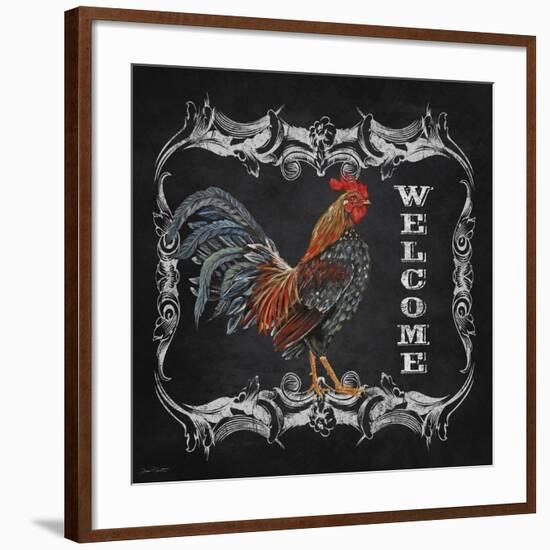 JP2621_Welcome Rooster-Jean Plout-Framed Giclee Print