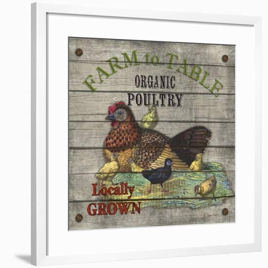 JP2630_Farm to Table-Poultry-Jean Plout-Framed Giclee Print