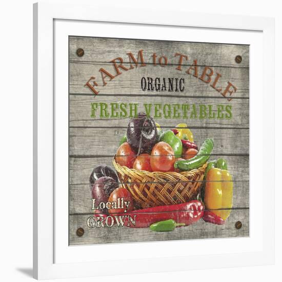 JP2632_Farm to Table-Fresh Vegetables-Jean Plout-Framed Giclee Print