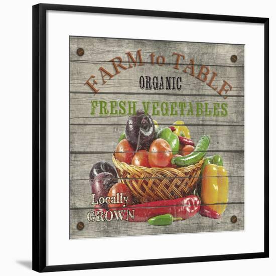 JP2632_Farm to Table-Fresh Vegetables-Jean Plout-Framed Giclee Print