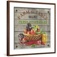 JP2632_Farm to Table-Fresh Vegetables-Jean Plout-Framed Giclee Print