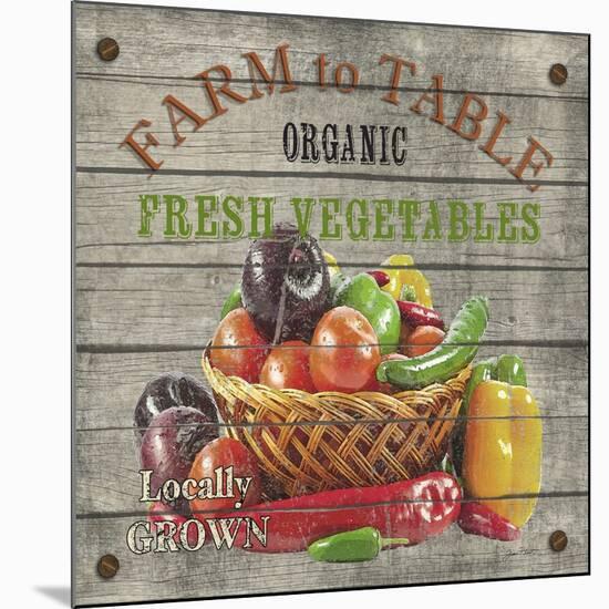JP2632_Farm to Table-Fresh Vegetables-Jean Plout-Mounted Giclee Print