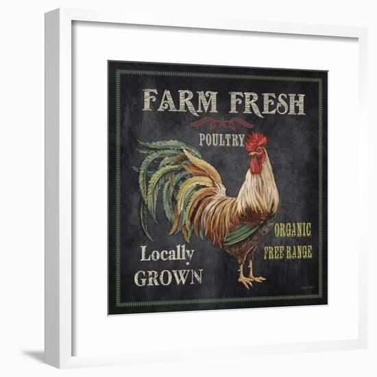 JP2634_Farm Fresh Rooster-Jean Plout-Framed Giclee Print