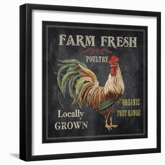 JP2634_Farm Fresh Rooster-Jean Plout-Framed Giclee Print