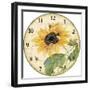 JP2887-Sunflower Melody- Clock-Jean Plout-Framed Giclee Print