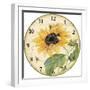 JP2887-Sunflower Melody- Clock-Jean Plout-Framed Giclee Print