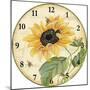 JP2887-Sunflower Melody- Clock-Jean Plout-Mounted Giclee Print