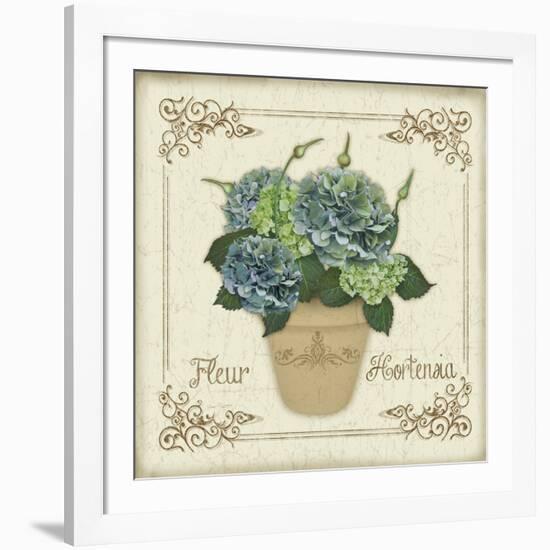 JP3020-Fleur Hortensia-Jean Plout-Framed Giclee Print