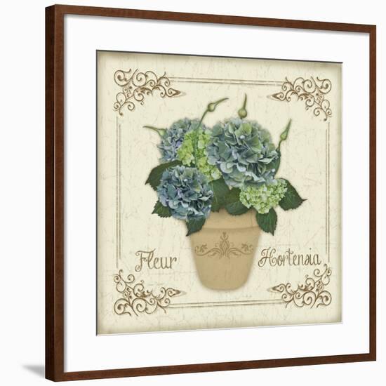 JP3020-Fleur Hortensia-Jean Plout-Framed Giclee Print