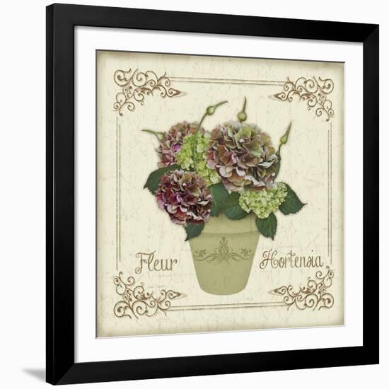 JP3022-Fleur Hortensia-Jean Plout-Framed Giclee Print