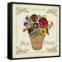 JP3024-Fleur Pensee-Jean Plout-Framed Stretched Canvas