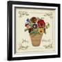 JP3024-Fleur Pensee-Jean Plout-Framed Giclee Print