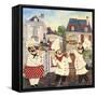 JP3042-Italian Chefs-Jean Plout-Framed Stretched Canvas