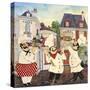 JP3042-Italian Chefs-Jean Plout-Stretched Canvas