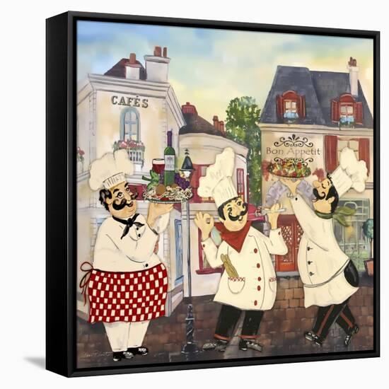 JP3042-Italian Chefs-Jean Plout-Framed Stretched Canvas