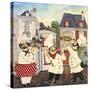 JP3042-Italian Chefs-Jean Plout-Stretched Canvas