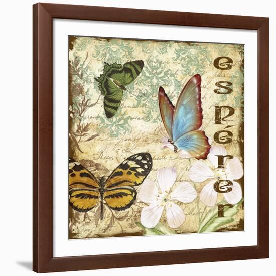 JP3076-Inspirational Butterflies-Jean Plout-Framed Giclee Print