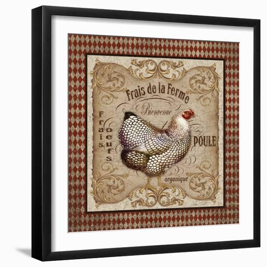 JP3089-Old World Poule-Jean Plout-Framed Giclee Print