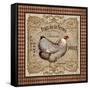 JP3089-Old World Poule-Jean Plout-Framed Stretched Canvas