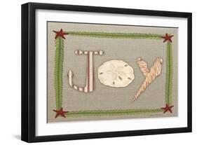 JP3175-Beachy Christmas-Joy-Jean Plout-Framed Giclee Print