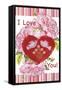JP3189-I Love You-Jean Plout-Framed Stretched Canvas