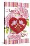 JP3189-I Love You-Jean Plout-Stretched Canvas