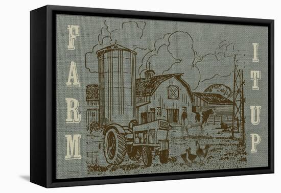 JP3236-Farm Life-Jean Plout-Framed Stretched Canvas