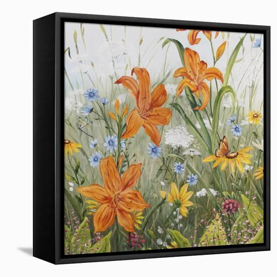 JP3252-Wildflowers-Jean Plout-Framed Stretched Canvas