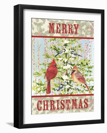 JP3304-Christmas Birds-Jean Plout-Framed Giclee Print